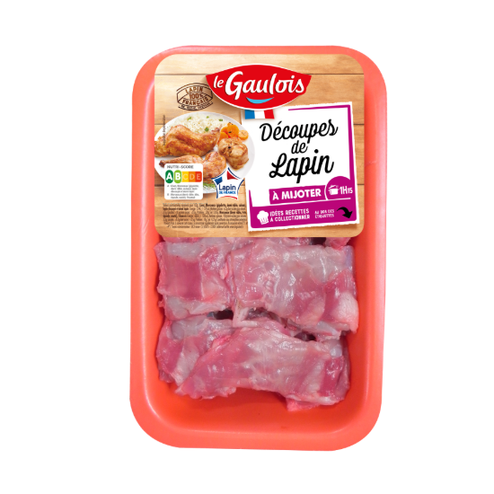 Visuel du pack fricassé de lapin  Le Gaulois, élaborées avec de la volaille française